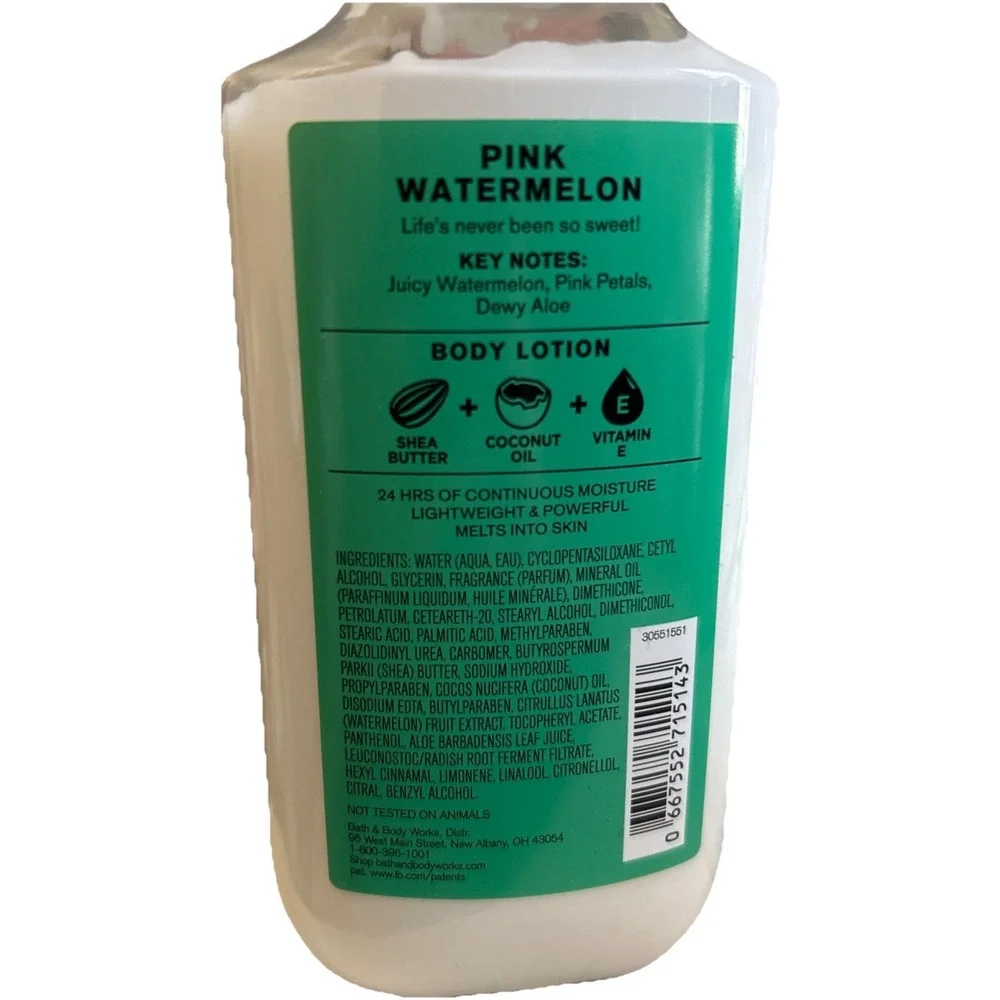 Bath & Body Works Pink Watermelon 8 fl oz Shea Butter Body Lotion New